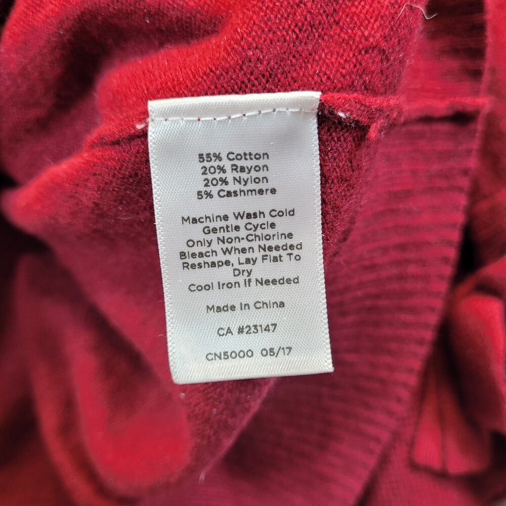 TALBOTS 3X WOMANS SWEATER LONG SLEAVE RED - Picture 9 of 9